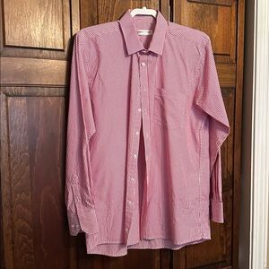 Camisera Europea Red and White Striped Shirt